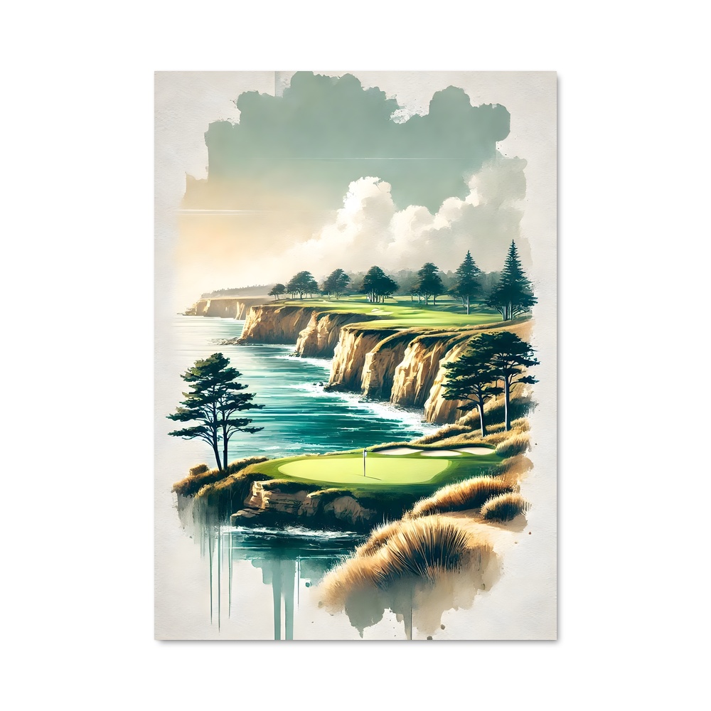 Poster Fairway to Paradise – affiche Golf